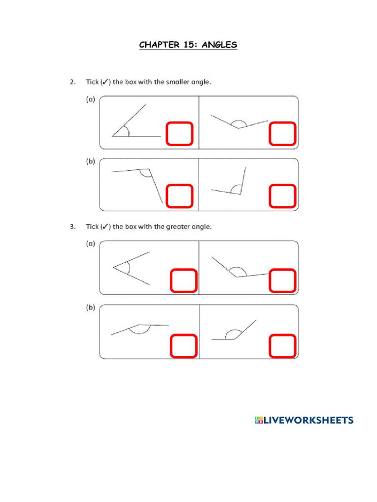 Comparing Angles | PDF
