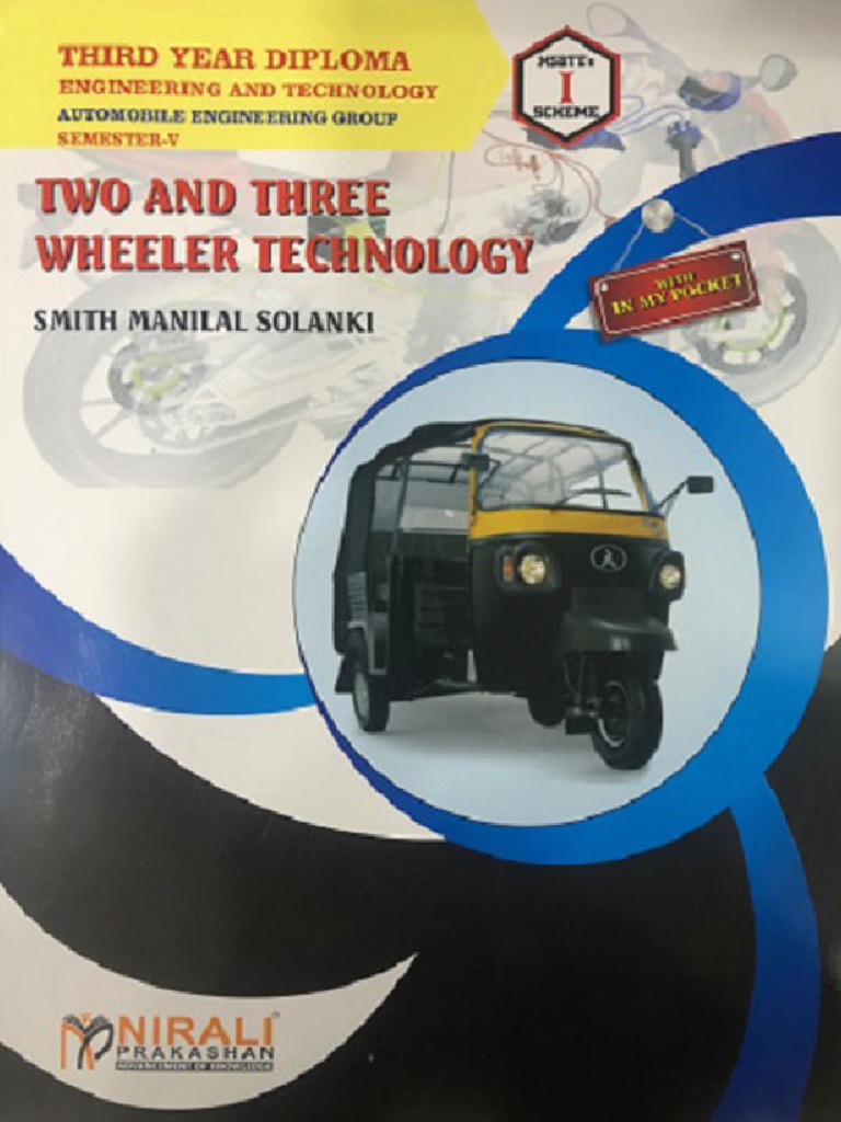 Two and Three Wheeler Technology | PDF | Mechanical Engineering | Land ...