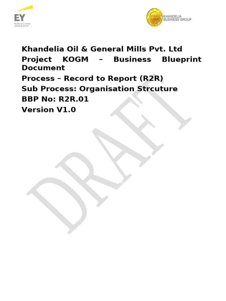 KOGM R2R Process Blueprint Overview | PDF | Specification (Technical ...