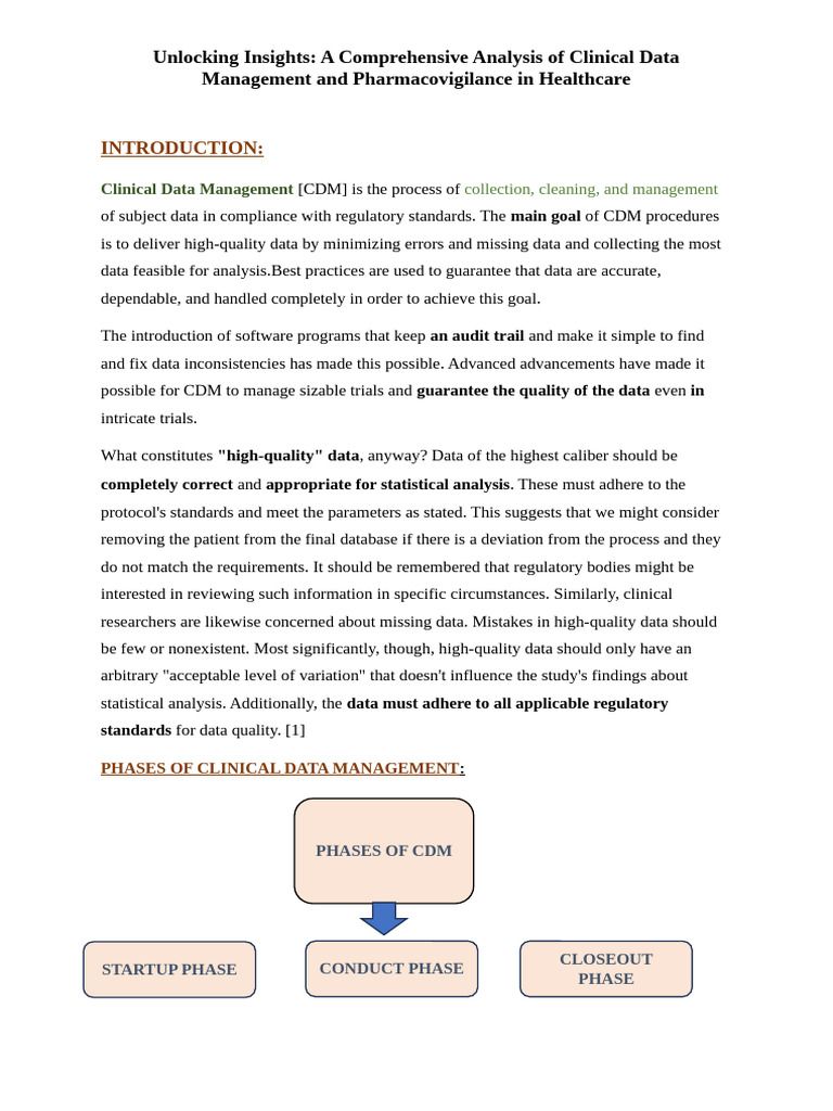 CDM in Pharmacovigilance Insights | PDF | Pharmacovigilance | Machine ...