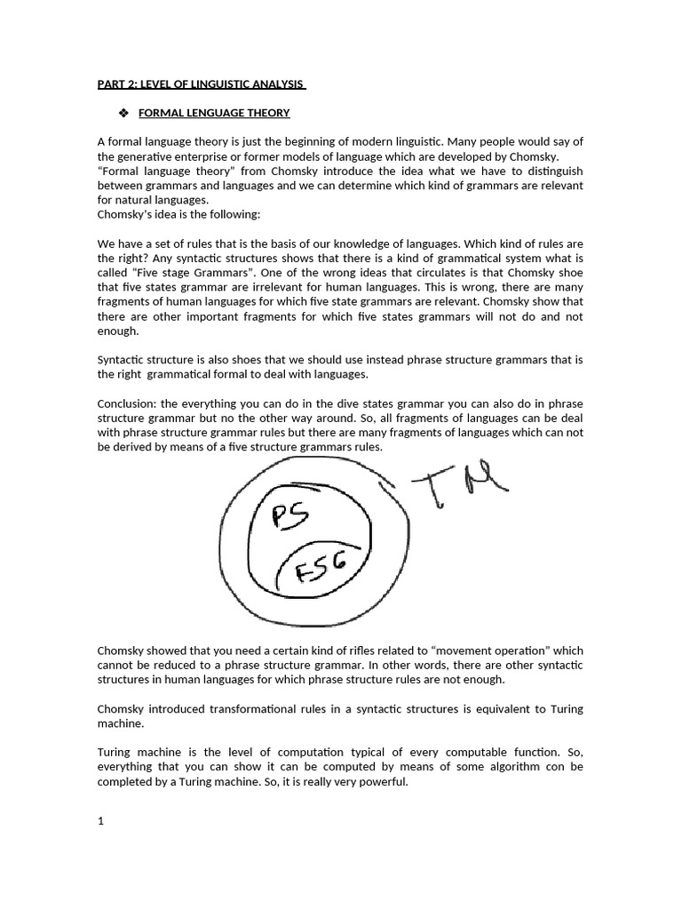 PART 2 - Level of Linguistic | PDF | Syntax | Phrase