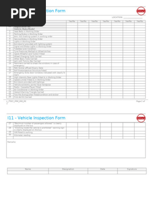 L_(TOC)_FRM_099_R0 I11 - Vehicle Inspection Form