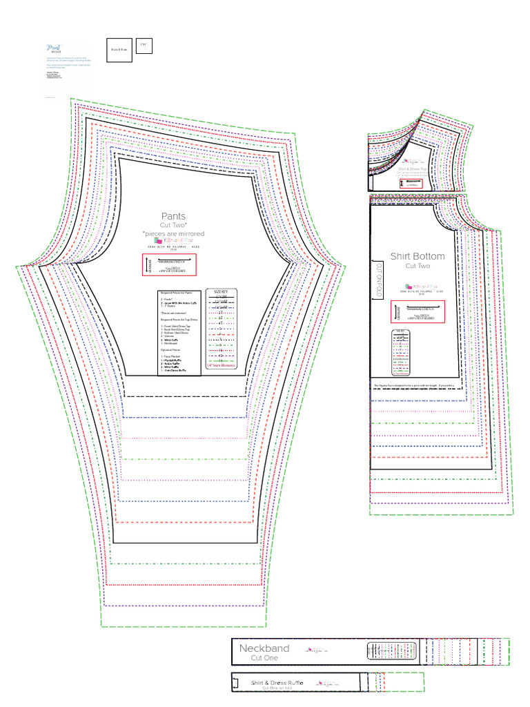 Free Grow With Me Pajama Pattern | PDF | Seam (Sewing) | Dress