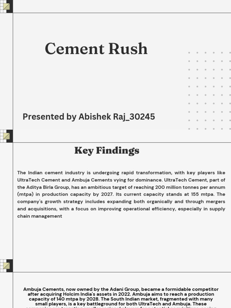 Cement Rush | PDF