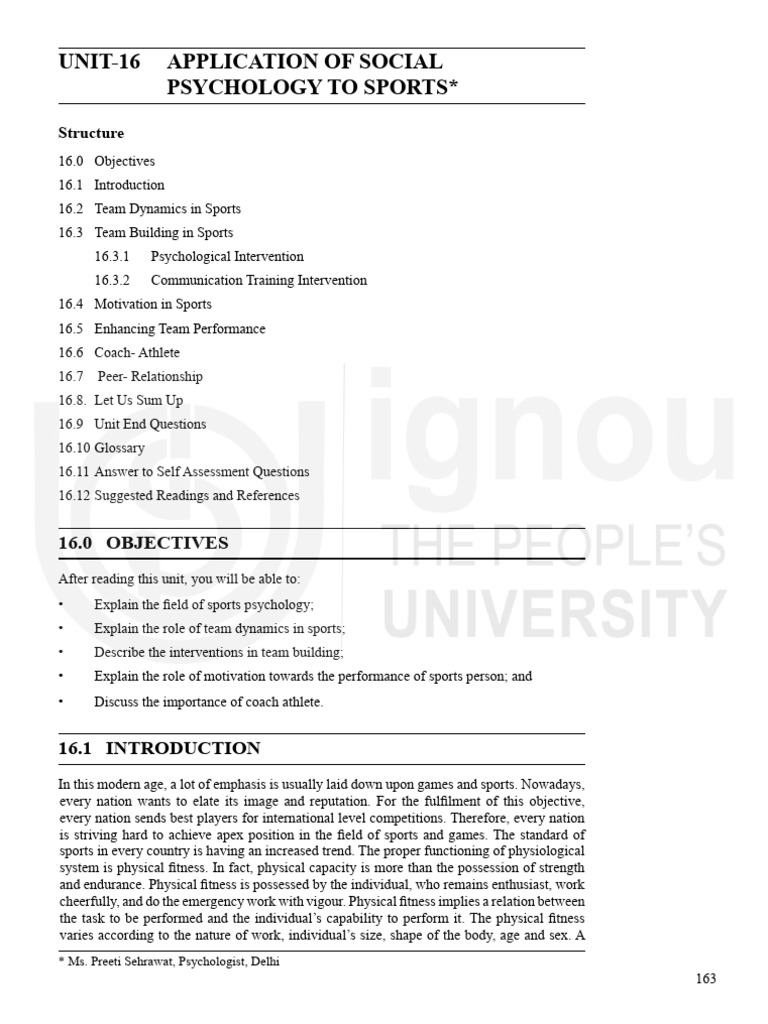 Social Psychology in Sports Performance | PDF | Motivation | Motivational