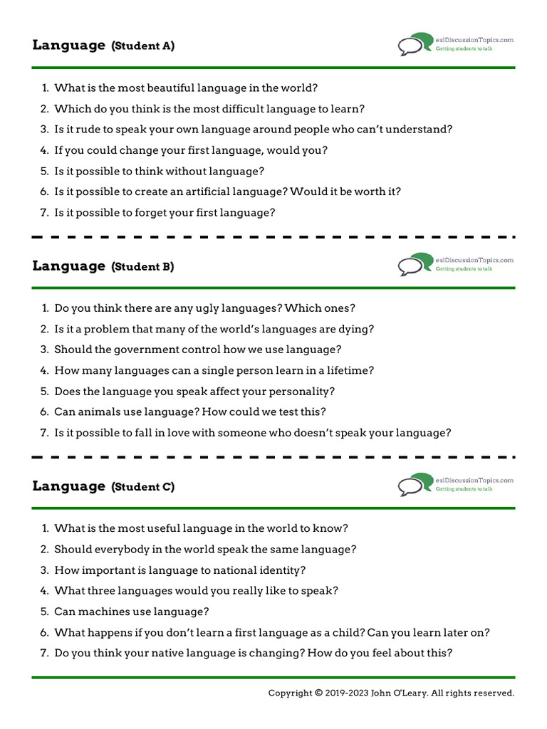 Exploring Language Perspectives | PDF