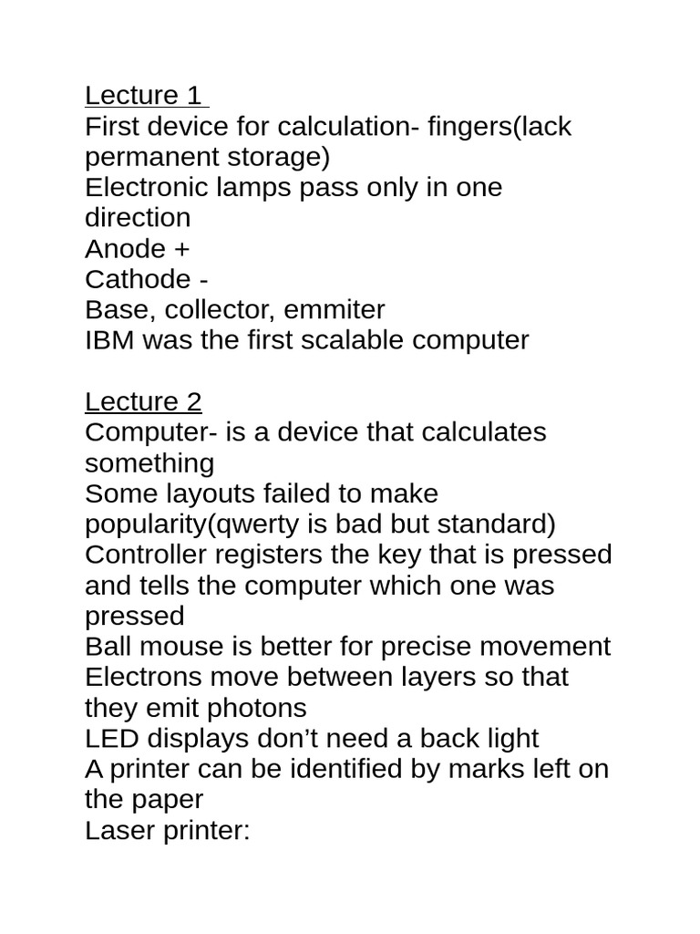 Overview of Computer Architecture and Storage | PDF | Hard Disk Drive ...