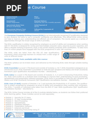 ICDL Online Course
