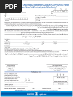 Inactive and Dormant Account Activation Form Individuals | PDF ...