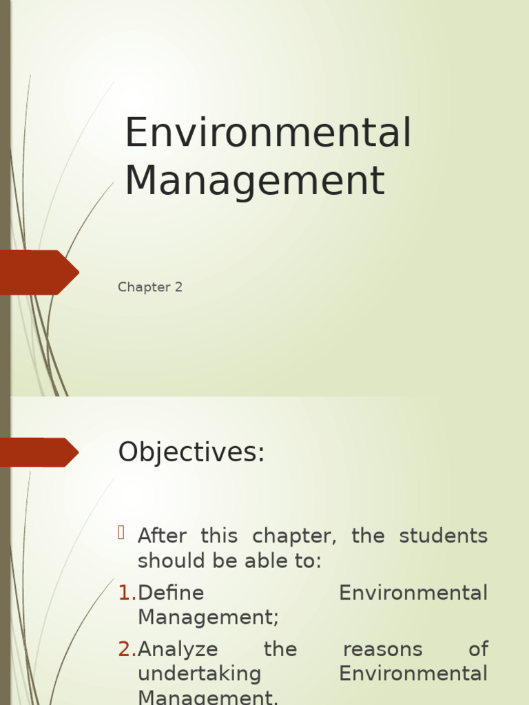 Understanding Environmental Management | PDF | Waste | Environmental ...