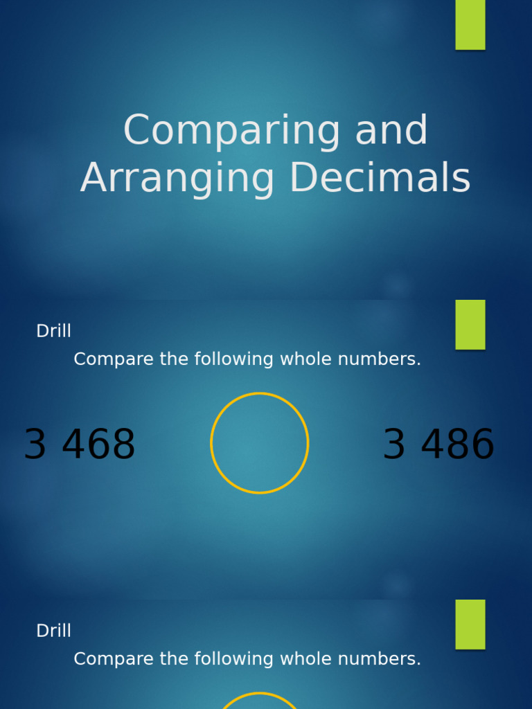 Q2W4Comparing and Arranging Decimals | PDF | Arithmetic | Mathematical ...