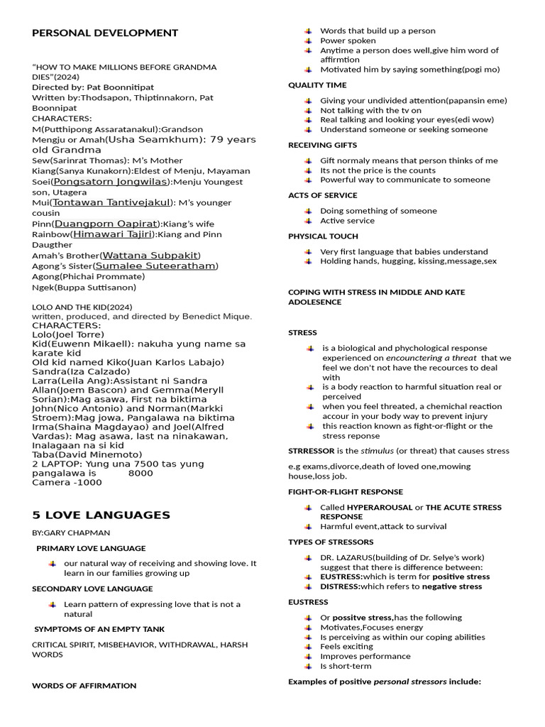 PERSONAL-DEVELOPMENT | PDF | Stress (Biology) | Psychology