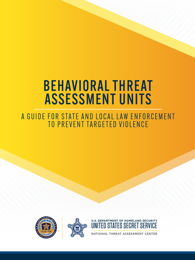 Behavioral Threat Assessment Units a Guide for State and Local Law ...