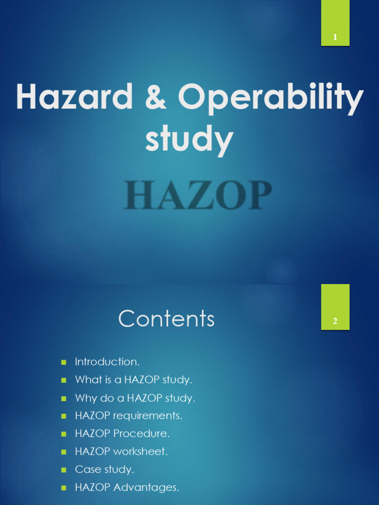 Hazard & Operability Study | PDF | Risk