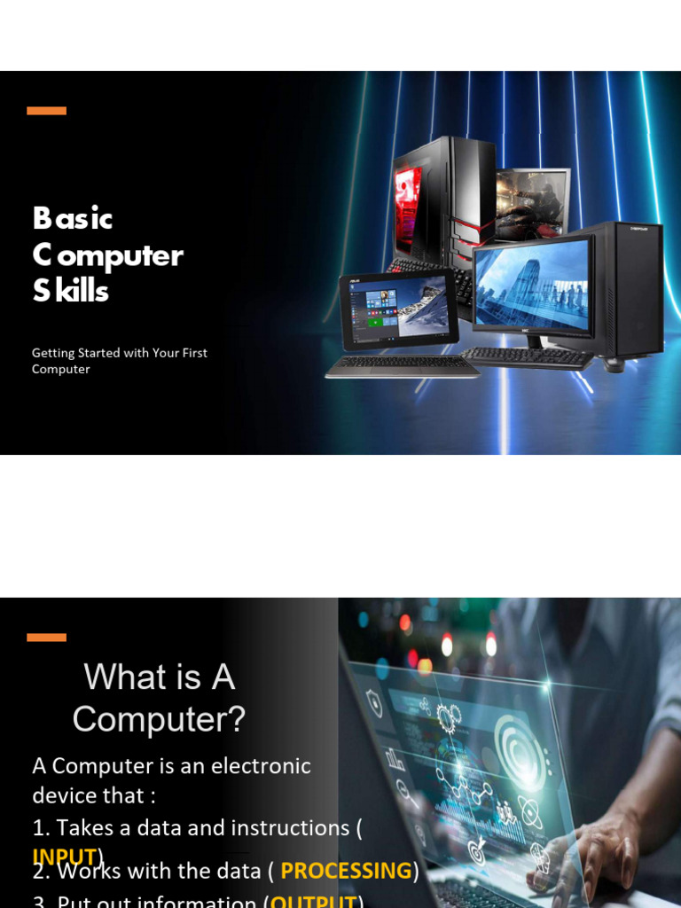 Intro to Basic Computer Skills | PDF | Mac Os | Graphical User Interfaces