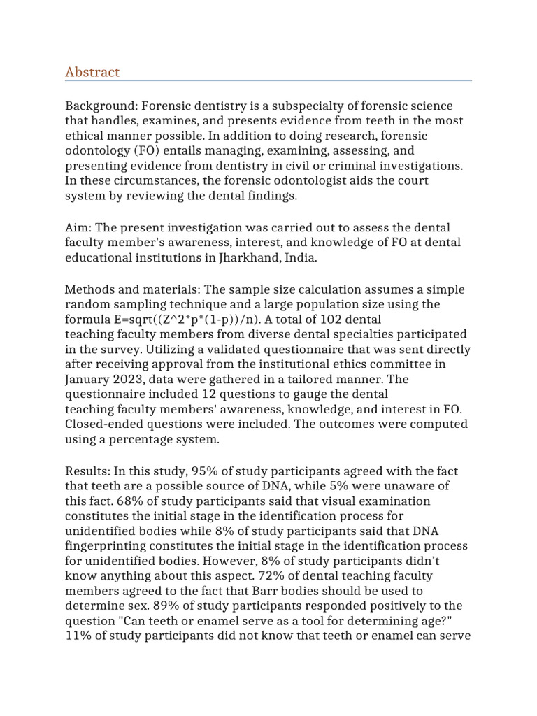 Forensic Pdf Forensic Science Dentistry