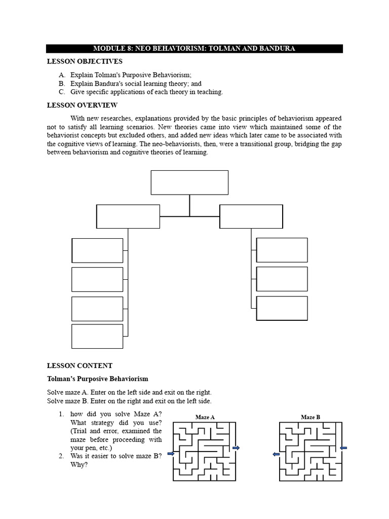 MODULE-8 | PDF | Behaviorism | Learning