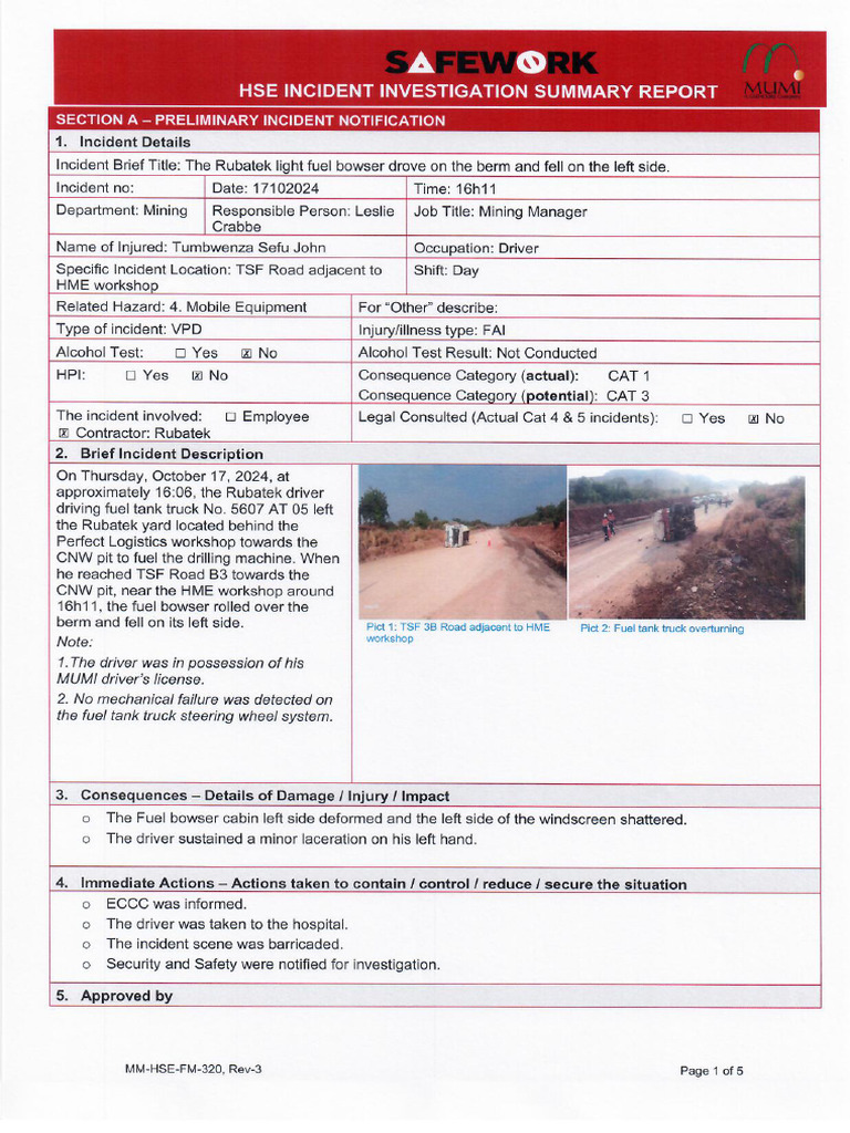 Final Report FAI-VPD Rubatek Mining | PDF