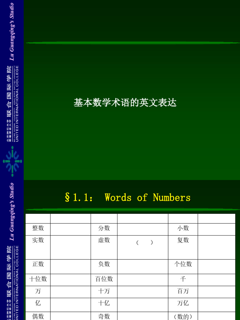 English Expressions On Basic Math-Nomencl | PDF