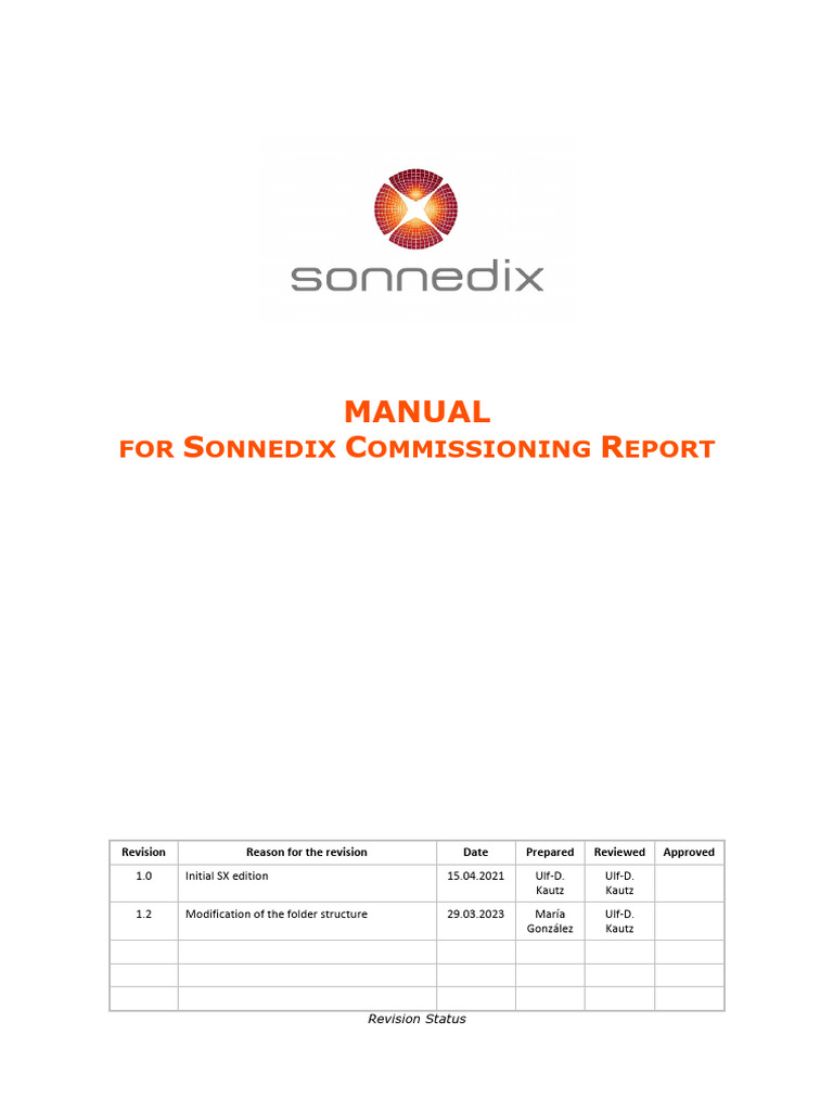 Sonnedix Commissioning Manual 1.2 | PDF | Solar Panel | Electrical ...