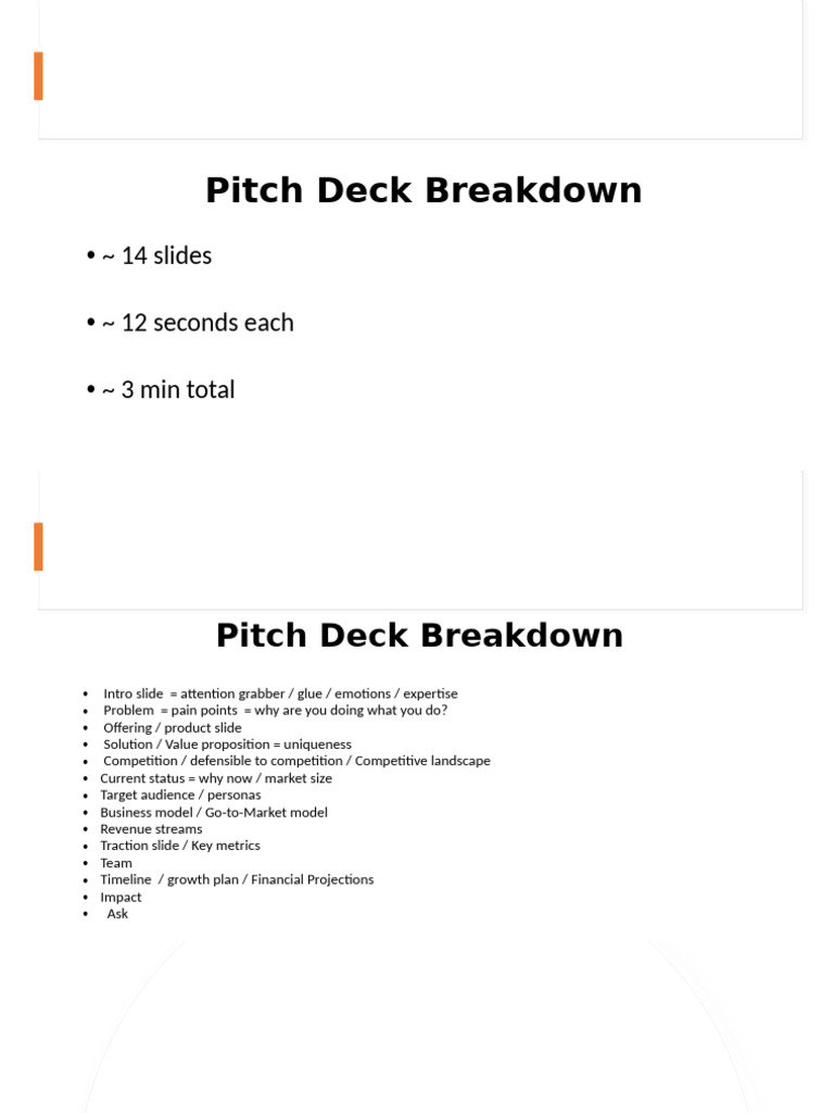 Essential Pitch Deck Components Guide | PDF | Emotions | Well Being