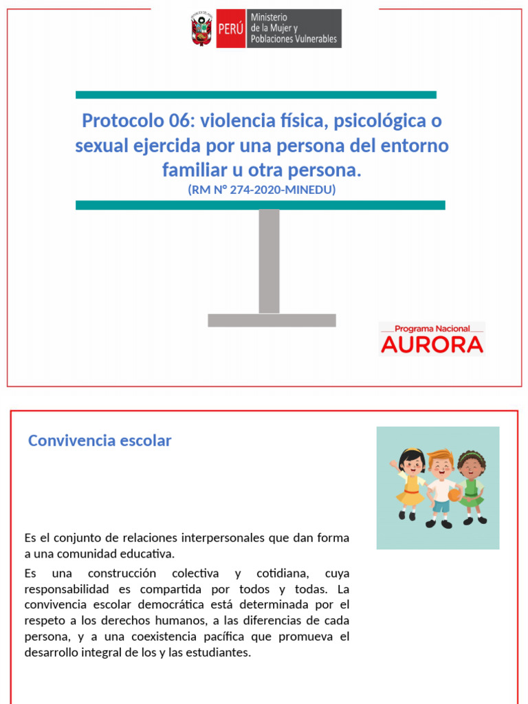 Protocolo 06: Atención a la Violencia Escolar | PDF | Violencia | Escuelas