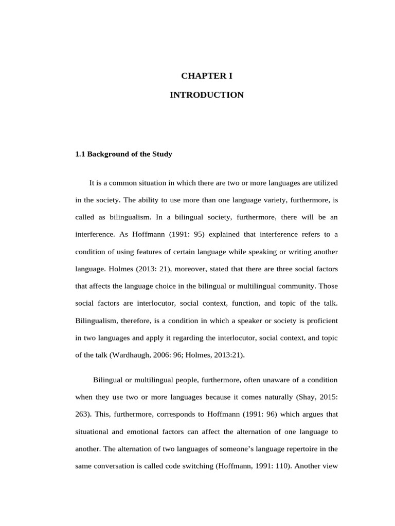 The Analysis of Code Switching and Code Mixing in 99 Cahaya Di Langit ...