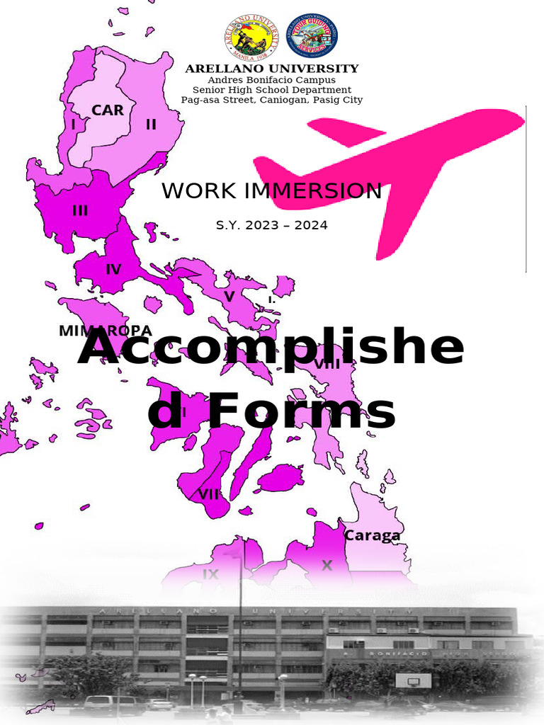 Arellano Univ SHS Work Immersion 2023 | PDF