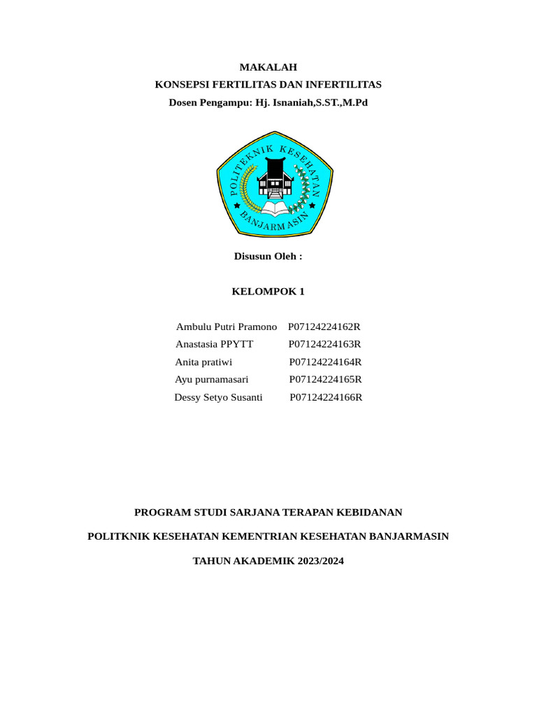 Konsep Fertilitas dan Infertilitas | PDF | Kesehatan Holistik