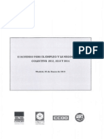 II Acuerdo para el empleo y la negociación colectiva 2012, 2013 y 2014