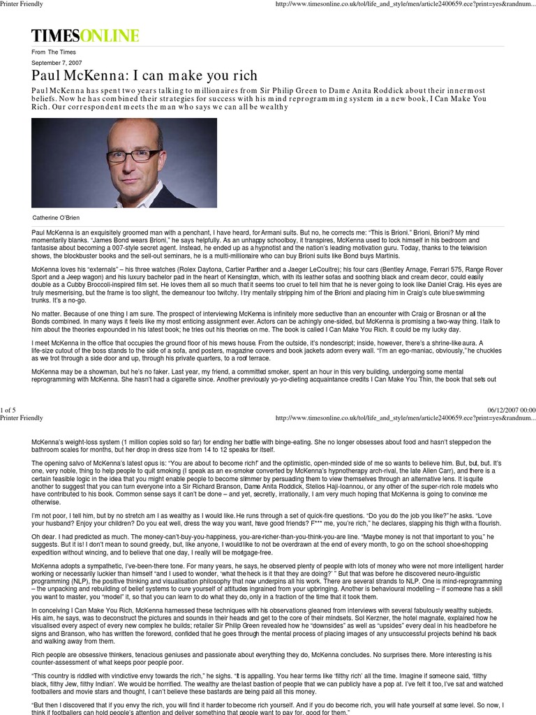 Paul Mckenna Change Your Life In 7 Days Pdf Download