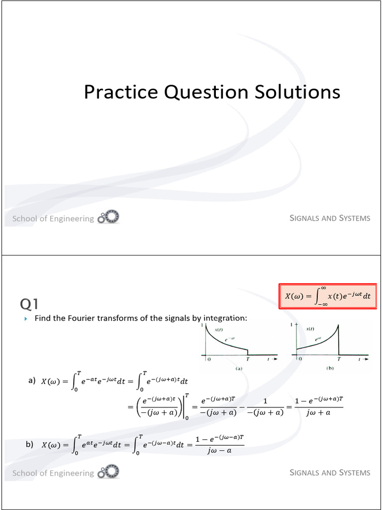 Fourier Transforms in Signals & Systems | PDF | Fourier Transform ...