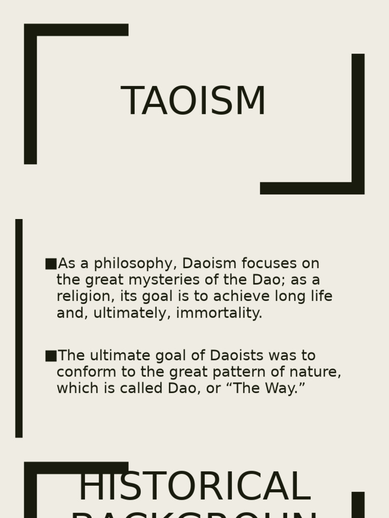 Taoism (G2 12discipline) | PDF | Tao Te Ching | Tao