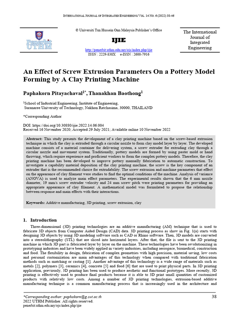 3 | PDF | 3 D Printing | Extrusion