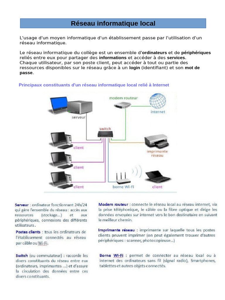 Essentiel Reseau Local | PDF | Art | Ordinateurs