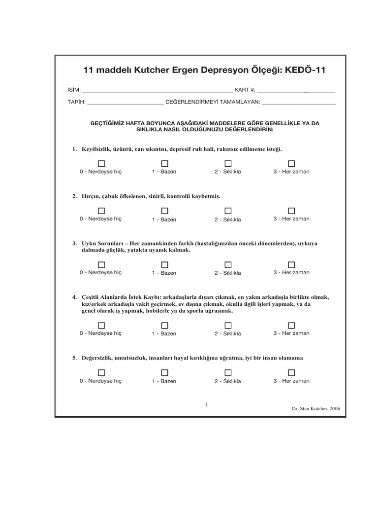 11-KADS Turkish | PDF