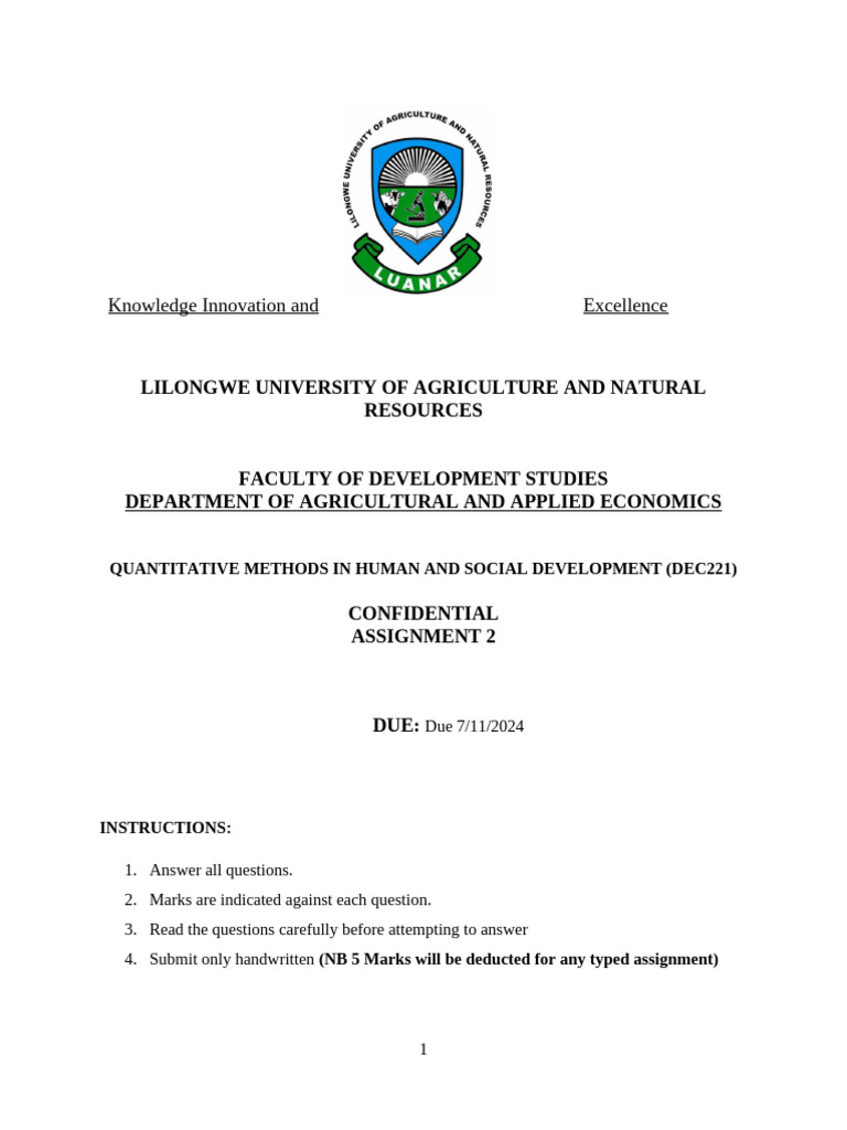 Assignment 2 pdf human development index economies