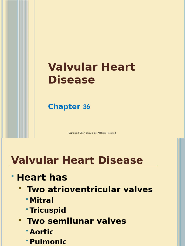 Chapter - 036 - Valvular Heart Disease | PDF | Heart Valve | Heart