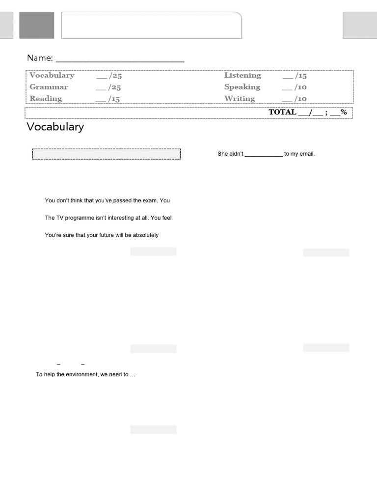 GI B2 Diagnostic Test | PDF | Tourism
