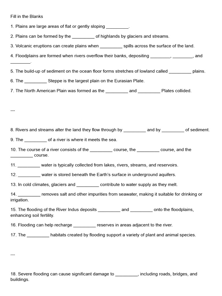 Geography Pdf River Stream