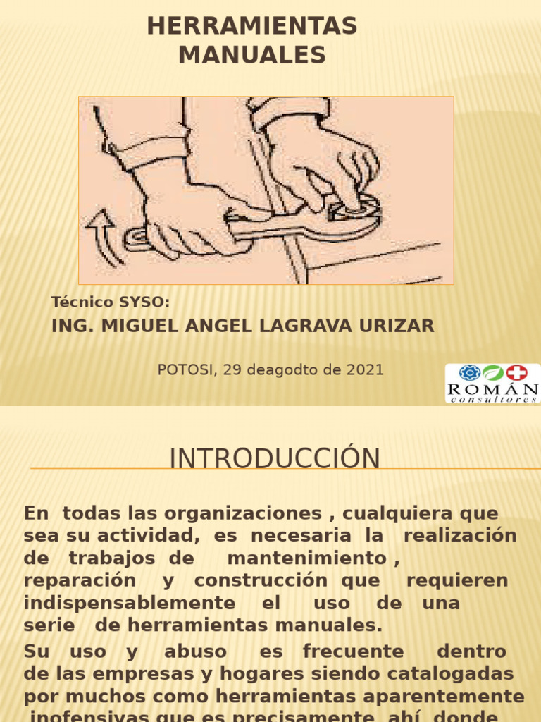 Seguridad en Herramientas Manuales | PDF | Martillo | Tornillo
