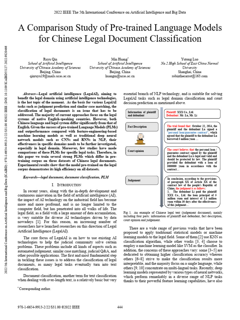 Related - A Comparison Study of Pre-Trained Language Models For Chinese ...