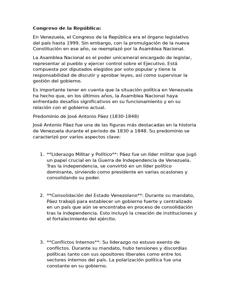 Historia política de Venezuela: 1830-1958 | PDF | Venezuela | Democracia