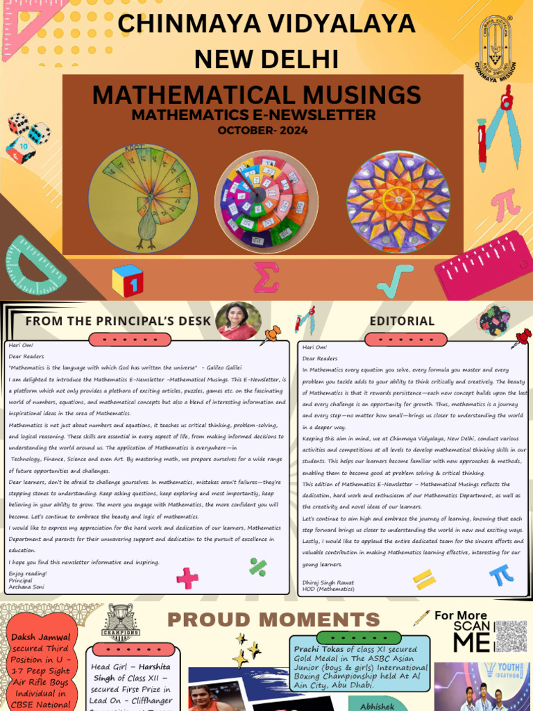 Mathematics e Newsletter (2024 2025) | PDF | Mathematics | Critical ...
