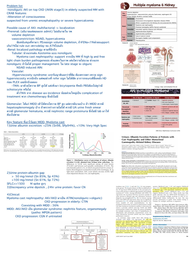 MM Summary | PDF | Multiple Myeloma | Medicine