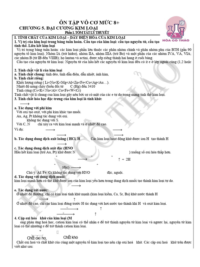 Chuyên Đề Vô Cơ 8 | PDF