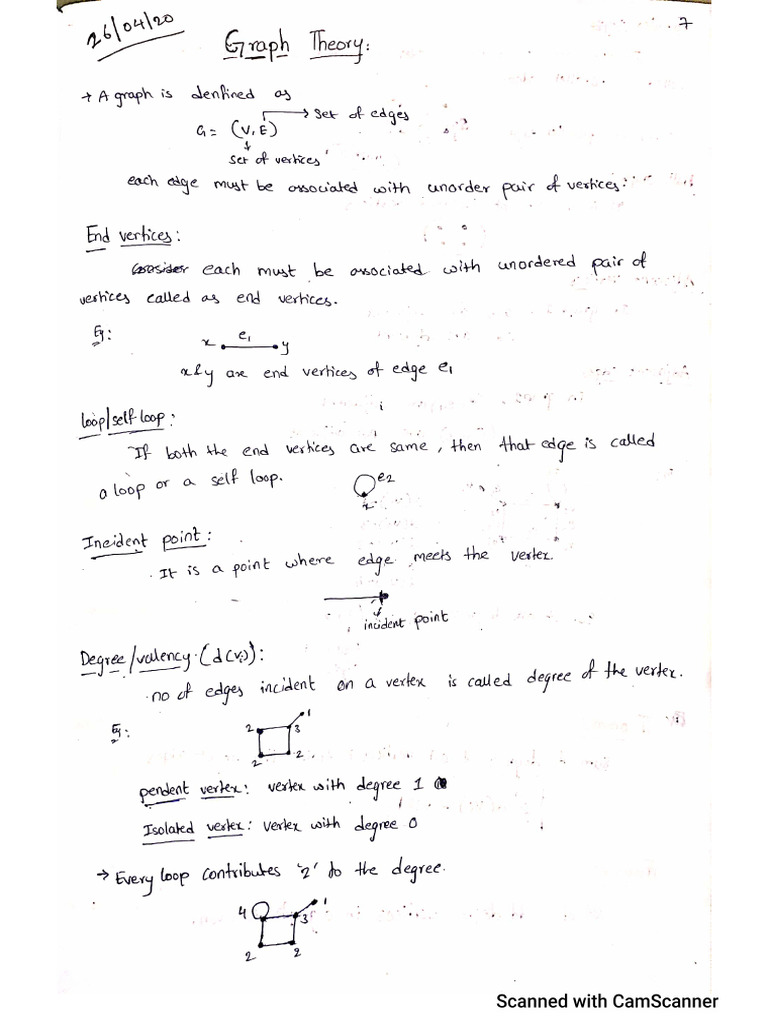 Graph theory notes pdf