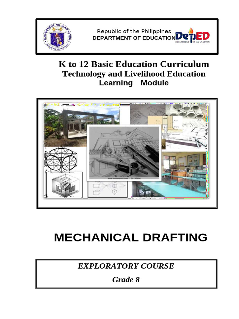 Grade 8 Mechanical Drafting Module | PDF | Geometry