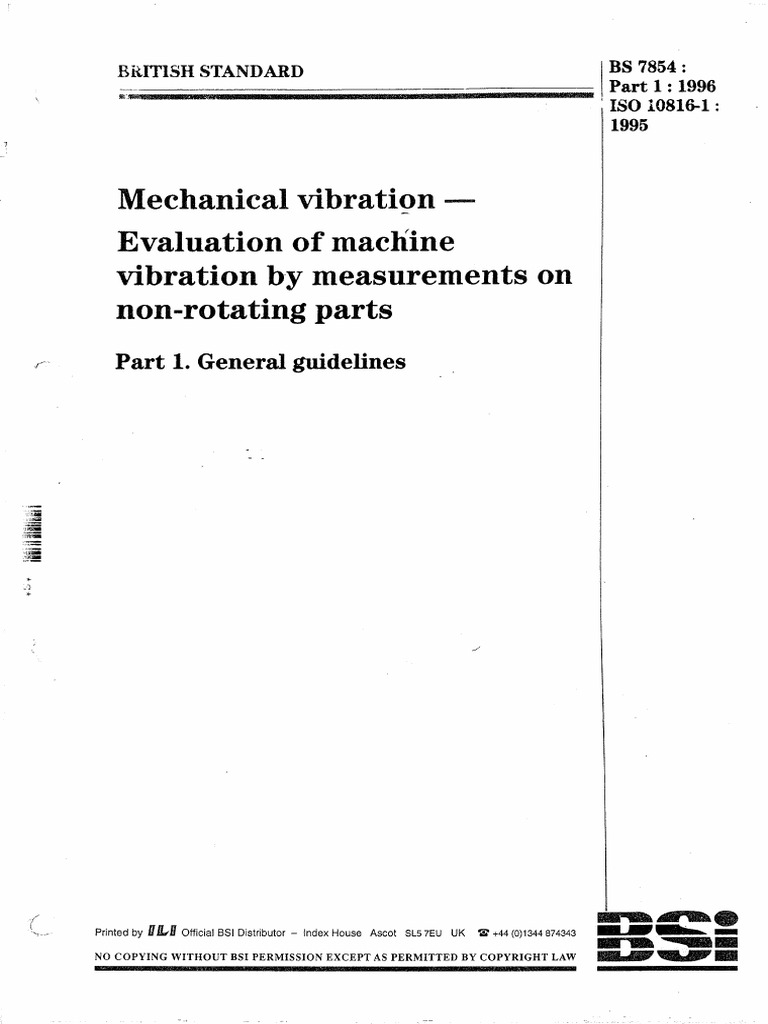 Iso 10816-1 | PDF