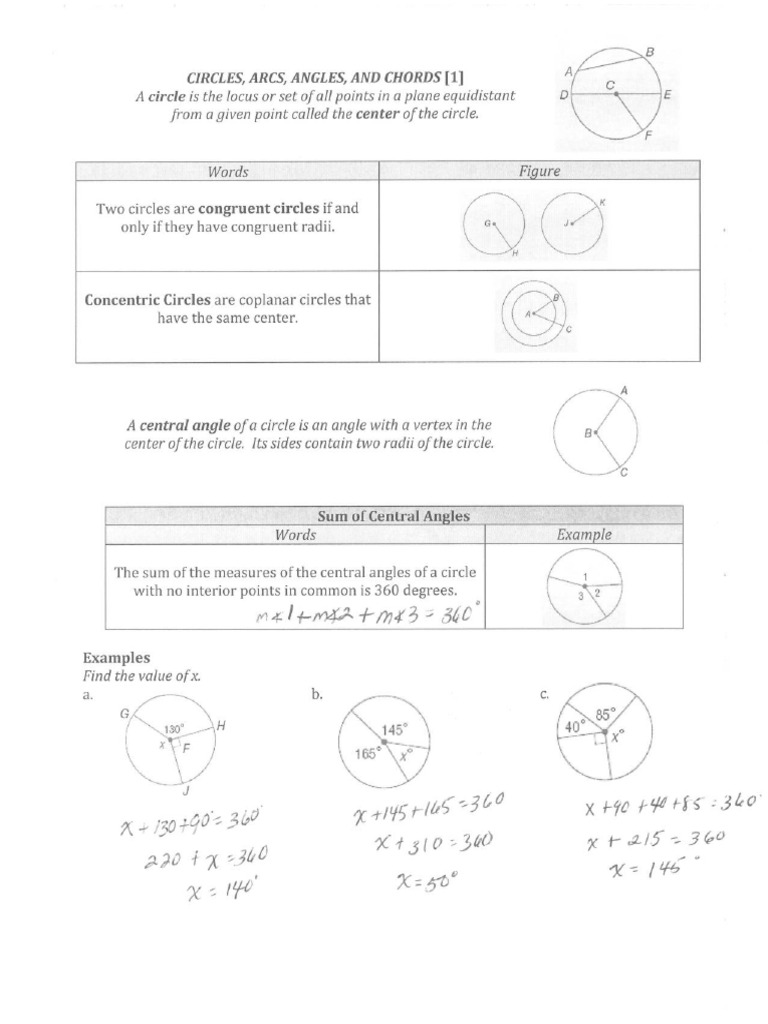 Unit 13 Class Notes Key Pdf